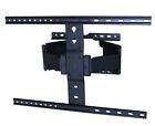 Full Motion Slim 2-Arm Wall Mount Bracket 37-90 Tvs to 110 lbs Black