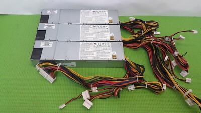 Lot 3 SuperMicro PWS-563-1H 24Pin 560W 1U Multi output Server Power Supplies