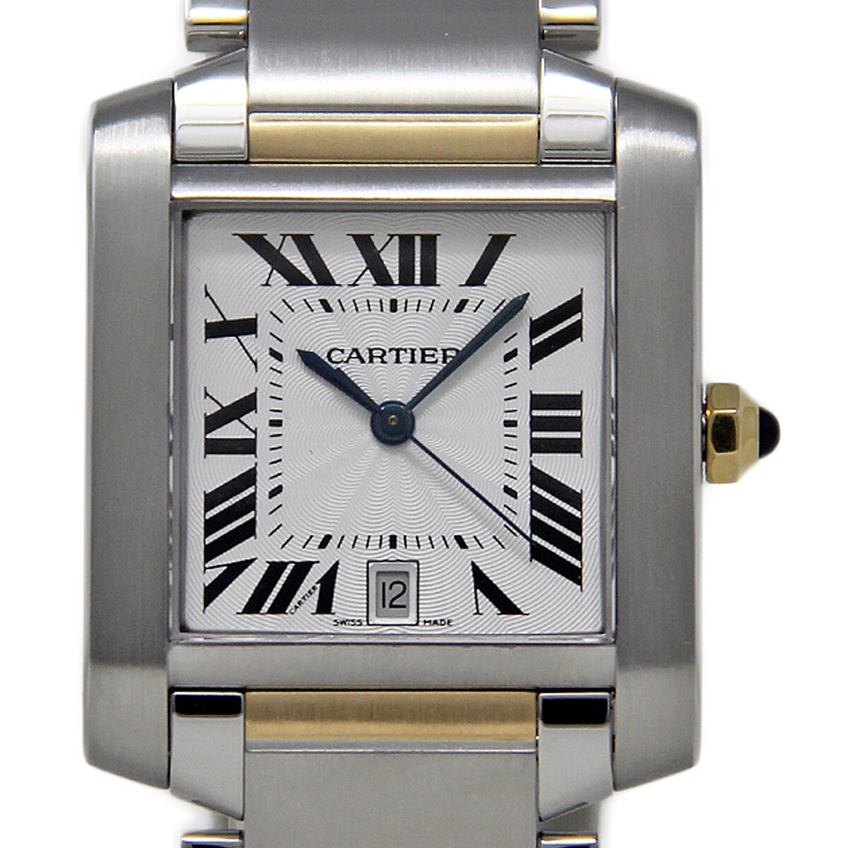 Cartier Tank Francaise Automatic Watch W51005Q4 Steel Yellow Gold 2302 Ref 1984-4-image