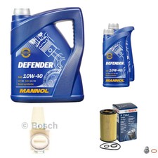 BOSCH Inspektionspaket 7L MANNOL Defender 10W-40 für Mercedes GLK-Klasse 220