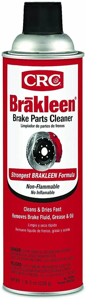 CRC 05089 BRAKLEEN Brake Parts Cleaner - Non-Flammable 19oz Cans, 12 PACK - Image 2 of 4