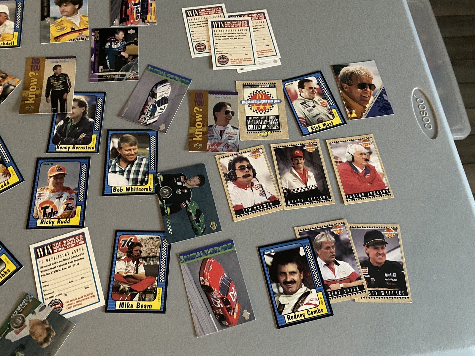 Vintage 90’s Auto Racing Car Trading Cards Large Lot NASCAR and Others