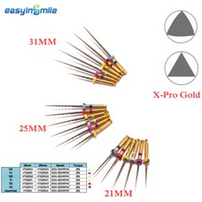 21/25/31MM Dental Endodontic Rotary Files Endo X-pro Gold Niti Files SX-F3 25MM