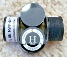 FREE SAME DAY SHIPPING (1) Genuine Kamui Clear Black HARD Pool Cue Tip, NEW