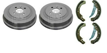 VAUXHALL COMBO MK2 REAR HAND BRAKE SHOES AND DRUMS - PLEASE SEND REG - Picture 1 of 1