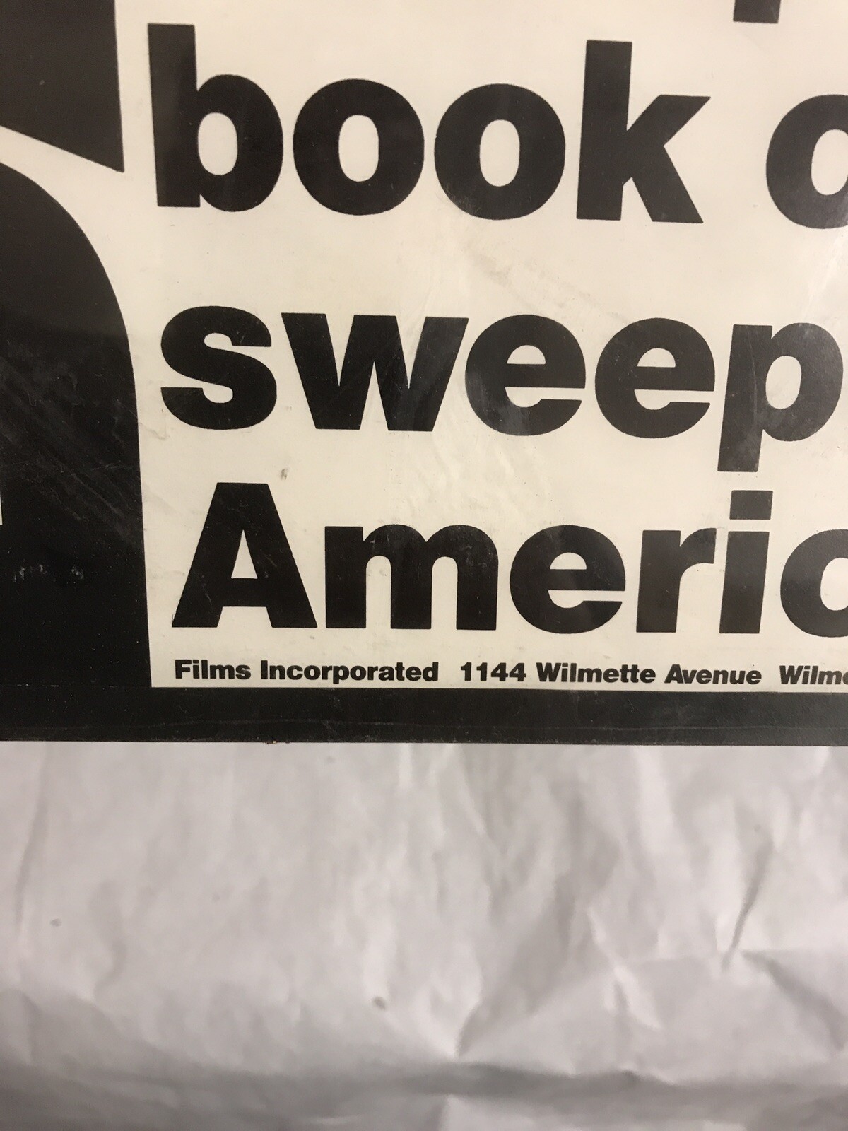 Vintage Banned Books Under Fire Documentary Poster Wilmette Illinois