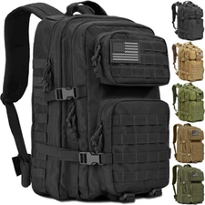 45L Large Military Tactical Army Backpack Outdoor Sport Rucksack Trekking Bags