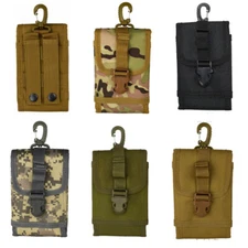 Tactical Military MOLLE Phone Case Pouch Waist Clip-On Holster Belt Clip Bag USA