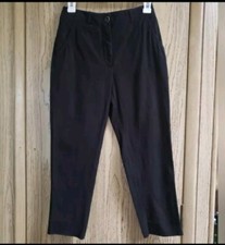 Moschino Cheap Chic Pants Slacks Black Mid Rise Cropped Stretch Size 4 Office