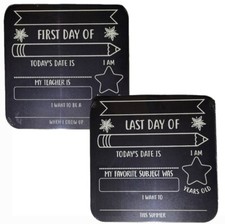   First Day of School  Last Day of School Reversible  Reusable Chalkboard
