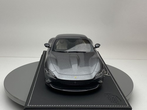 BBR 1/18 P181854 Ferrari Roma 2019 Grigio Titanio (MR AUTOART D&G KYOSHO HH CMC) - Foto 10 di 15