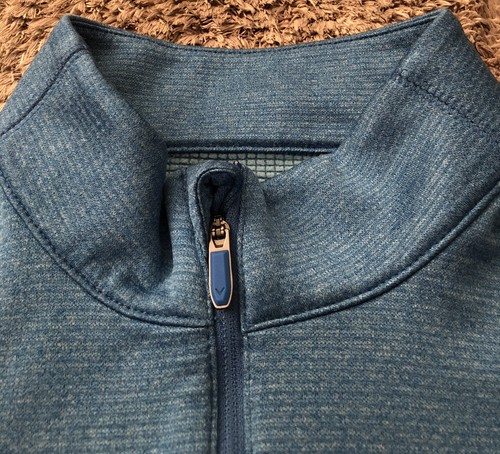D129 Callaway Thermal Waffle Opti Dry Weather Series 1/4 Zip Pullover Golf Men L - Picture 5 of 12