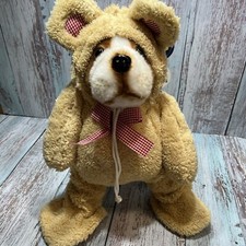 Pets Fluffy Walking Teddy Bear Costume - Medium