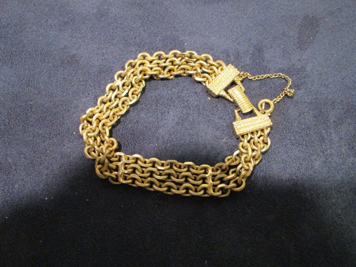 Vintage Goldette NY Gold Tone Metal Chain Link Bracelet | eBay Vintage Goldette NY Gold Tone Metal Chain Link Bracelet | eBay