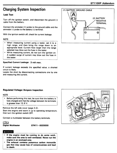 Honda ST100 ST 1000 Pan European Service Repair Workshop Manual USB 1999 - 2002 - Picture 8 of 9