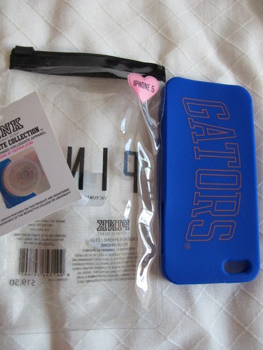 FUNDA SUAVE VICTORIA'S SECRET ROSA COLEGIADA IPHONE 5 GATORS AZUL - Imagen 3 de 3