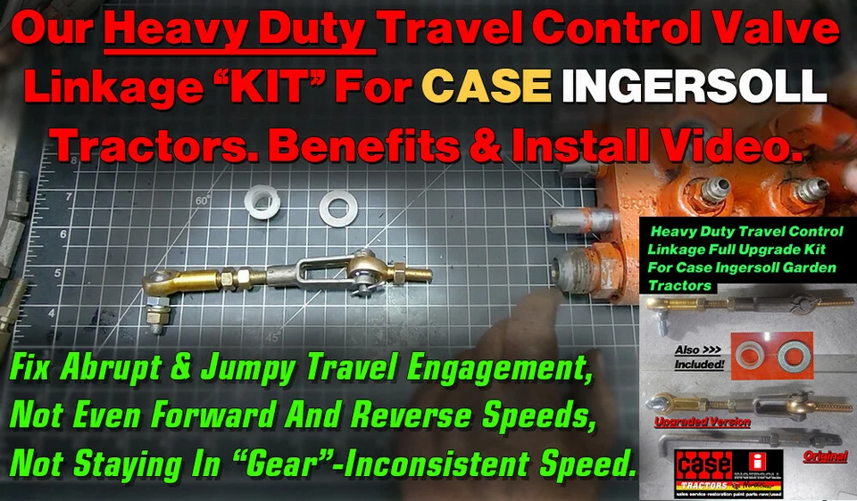 Case Ingersoll Travel Control Linkage Heavy Duty  Upgrade FULL Kit Tractor - Image 2 of 4