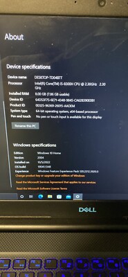 Dell G3 15.6 inch (1TB HDD, Intel Core i5 10th Gen., 4.50GHz, 8GB) Laptop
