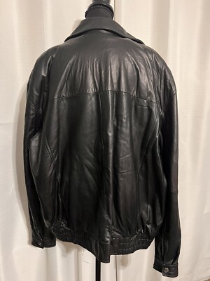VINTAGE CIRO CITTERIO MENS GENUINE LEATHER JACKET BLACK XL | eBay