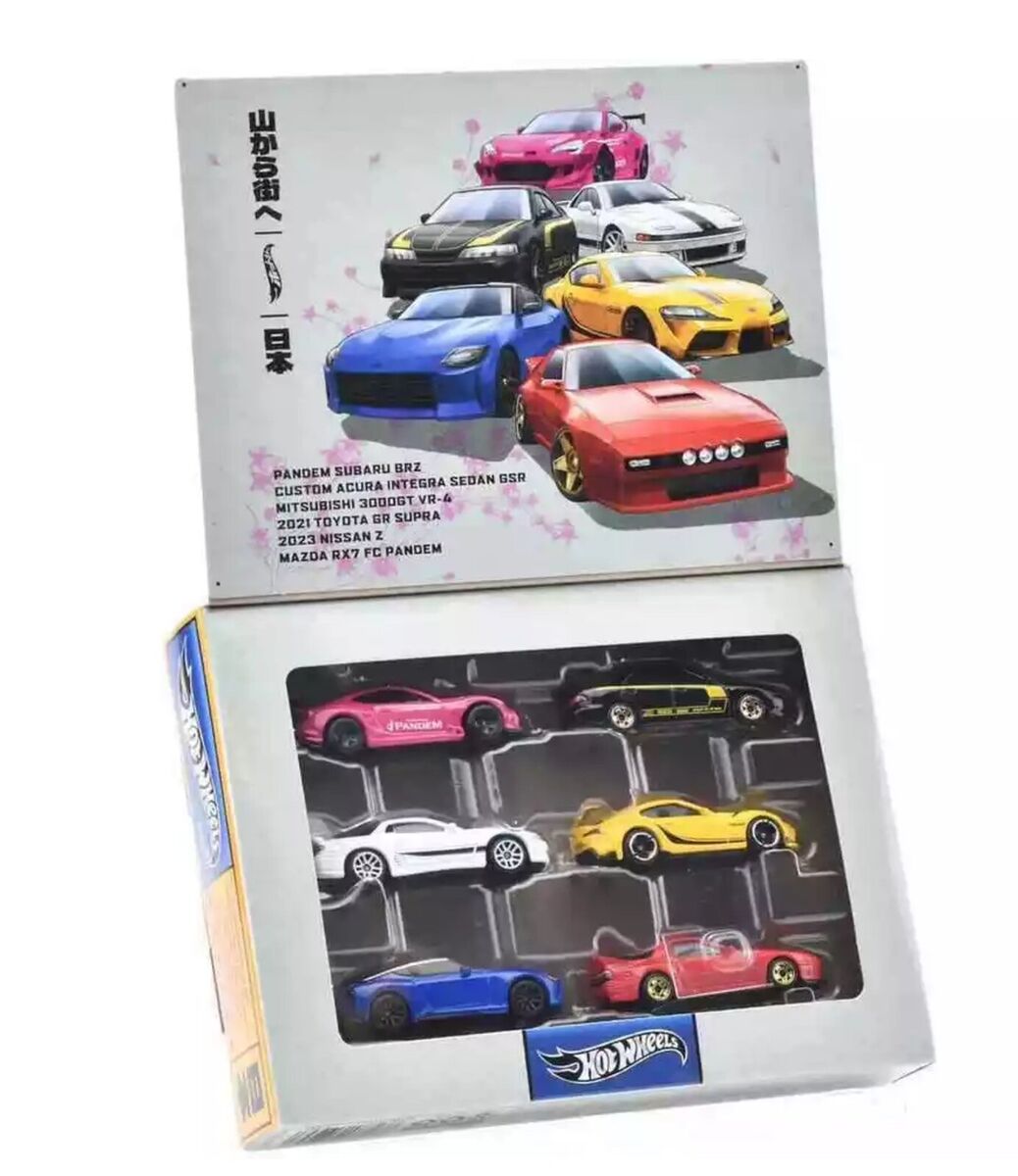 Hot Wheels Japan Street Theme Multipack 6 Car Set HWV46-979A 1/64 New Hot Wheels Japan Street Theme Multipack 6 Car Set HWV46-979A 1/64 New
