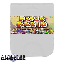 Paper Mario The Thousand Year Door Luigi Save GameCube Memory Card 100 Unlocked