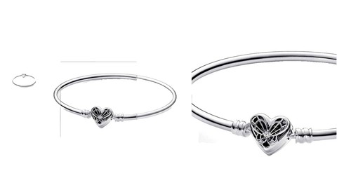 Authentic Pandora Bracelet, Sterling Silver with Pandora Clasp