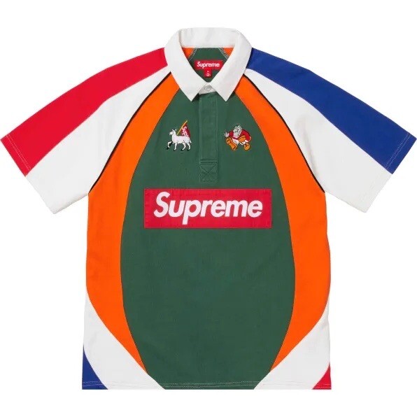 2024 S/S Supreme Multicolor Rugby Shirt Large | eBay