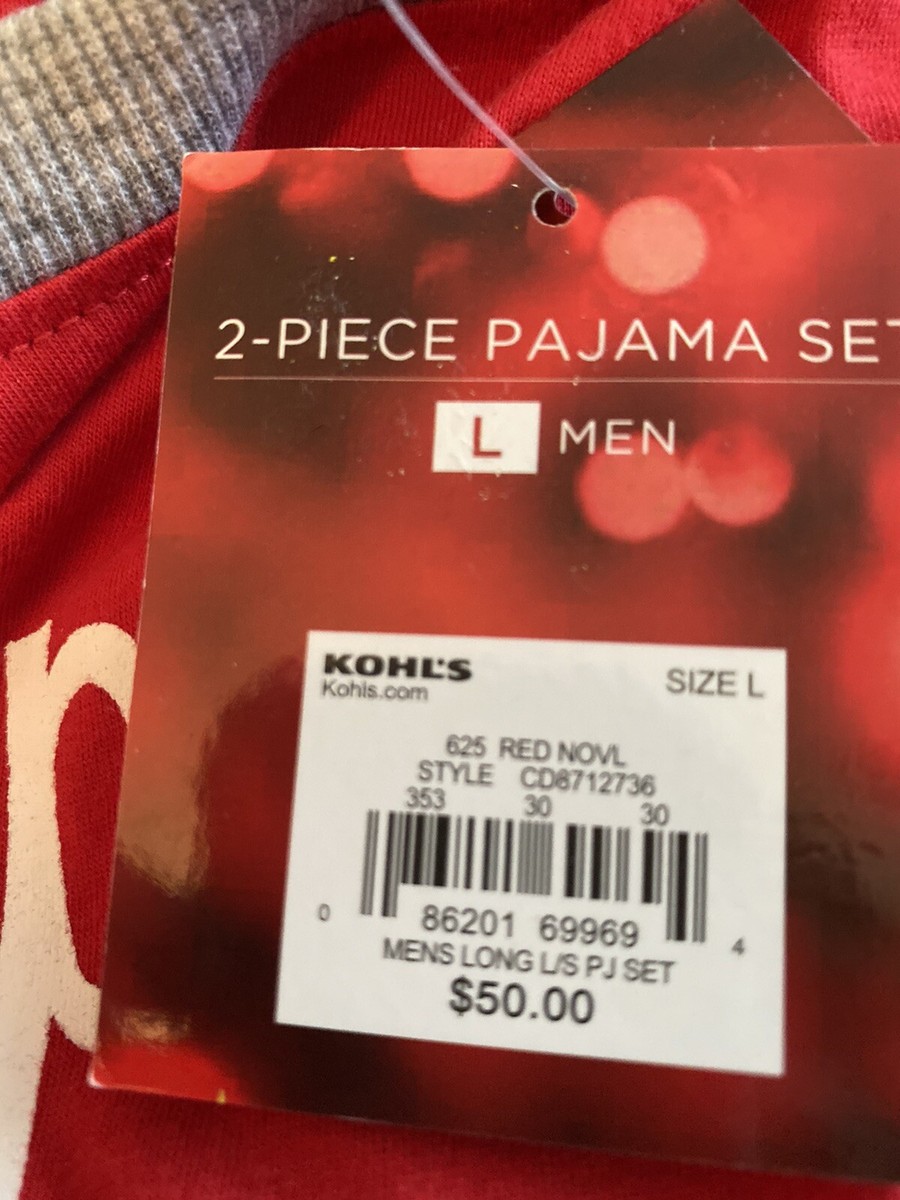 tag NEW! Men's Cuddl Duds Families Papa Bear Holiday Pajama Set 2