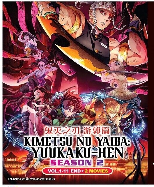 Dvd Demon Slayer / Kimetsu No Yaiba 1 2 Leg Aud Jap + Filme