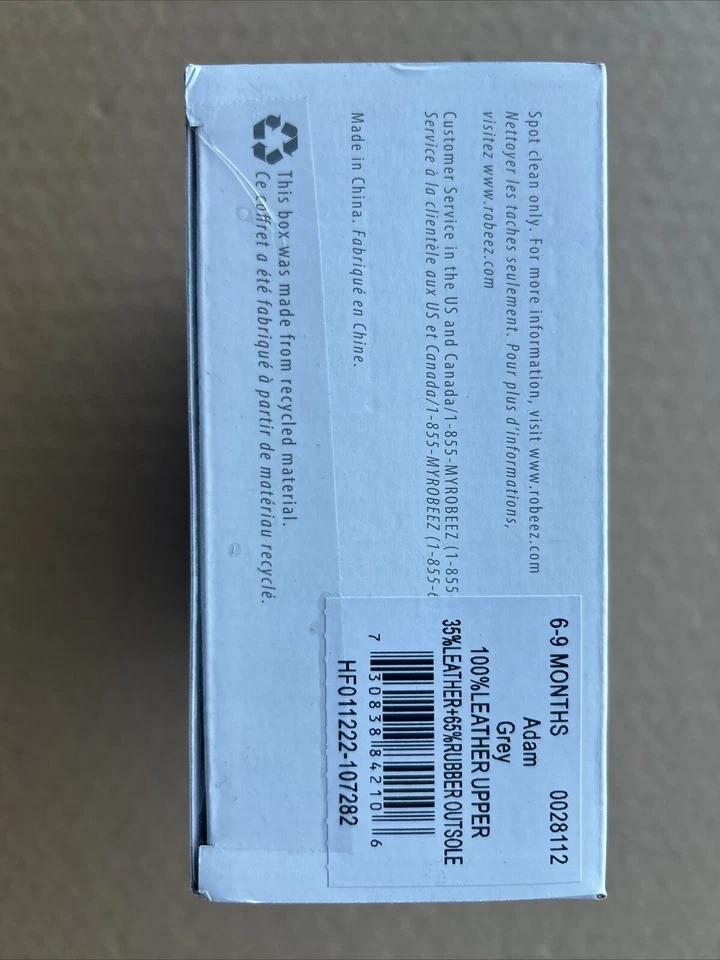 Zapatos Robeez First Kicks, Gris, 6-9 Meses Foto 2 de 4