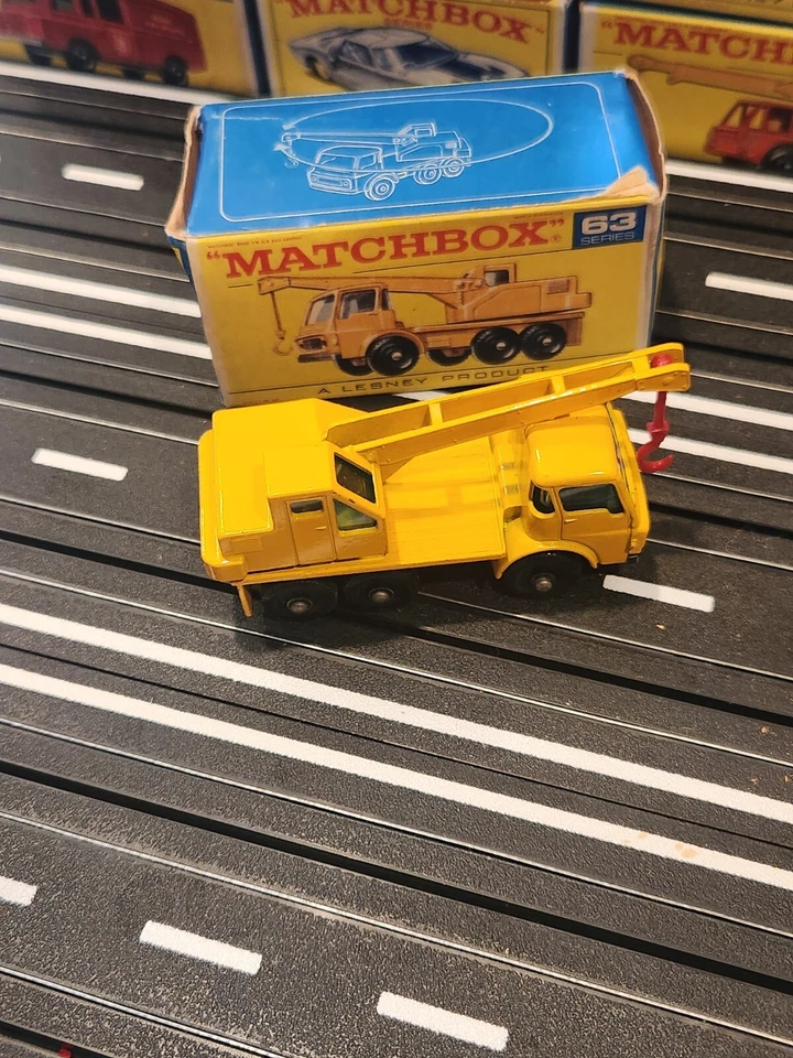 Matchbox Lesney Superfast No. Camión grúa Dodge KEW-500 1967 63 1970 NUEVO NOS Foto 2 de 3