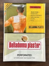 MEHTA Belladonna Plaster (Set of 10 Plasters) - Herbal Pain Relief Patch FS