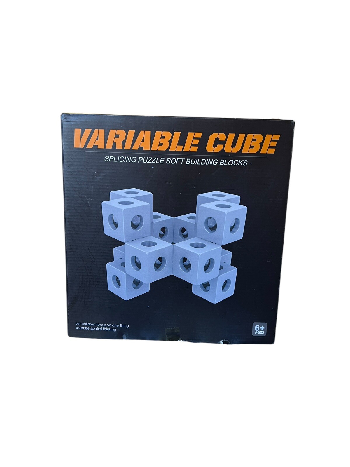 Variable Cue Splicing Puzzle Soft Building Blocks Pink And Yellow