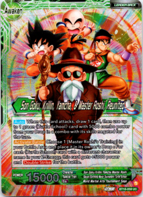 DBS Son Goku Krillin Yamcha Master Roshi Reunited BT18-059 Leader