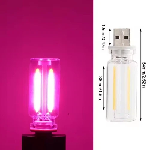 2X Retro Car Lamps USB LED Car Interior Atmosphere Lights Plug-in USB Night Lamp - Bild 28 von 28