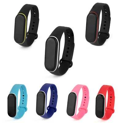 MARKENLOS Armband Ersatz für Xiaomi Mi Band 3 & 4 Fitness Tracker verschiedene Farben