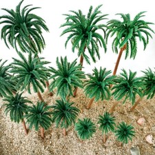 10/15pcs Palm Trees Model DIY Railroad Garden Park Scenery Landscape 2.75"-6.29"