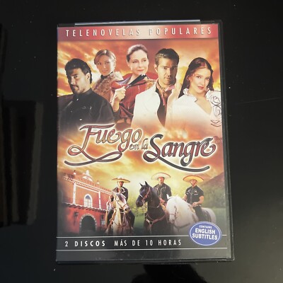 Fuego en la Sangre (2009 DVD 2-Disc) Telenovelas Populares Eduardo Yanez Mexico