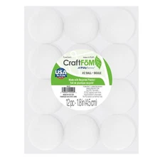 3 Pack FloraCraft CraftFoM Ball 12/Pkg-1.8" -BA2S