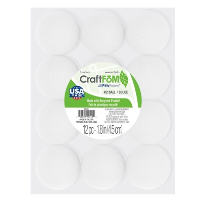 3 Pack FloraCraft CraftFoM Ball 12/Pkg-1.8'' -BA2S
