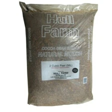 Hull Farm Cocoa Bean Shell Natural Mulch to Reduce Weeds, 2 Cubic Feet