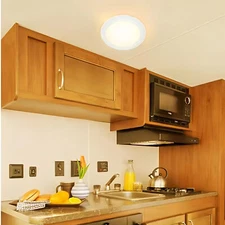 Facon 6Pcs 3'' RV LED Panel Light Recessed Lamp Camper Trailer Caravan Downlight