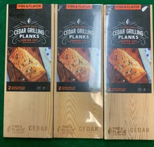 6 total Fire & Flavor Cedar Grilling Planks. 15" x 5.5" Western Red center cut.