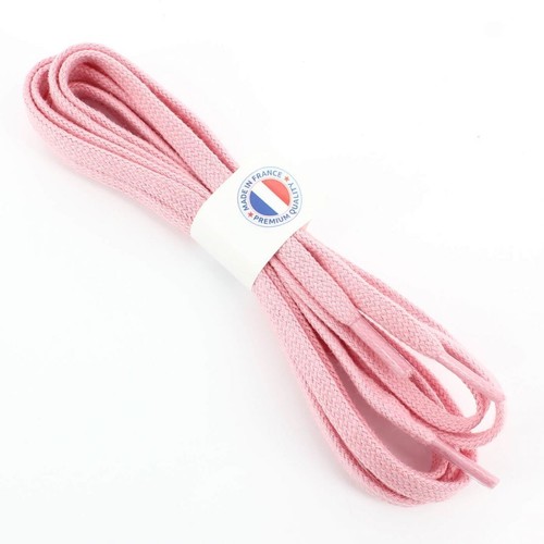 Les Lacets Français. Lacets plats et épais. Sneakers, Coton. Rose oeillet. - - Bild 7 von 7
