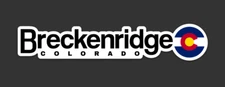 Breckenridge - Colorado - Ski Resort Sticker with Colorado Flag design