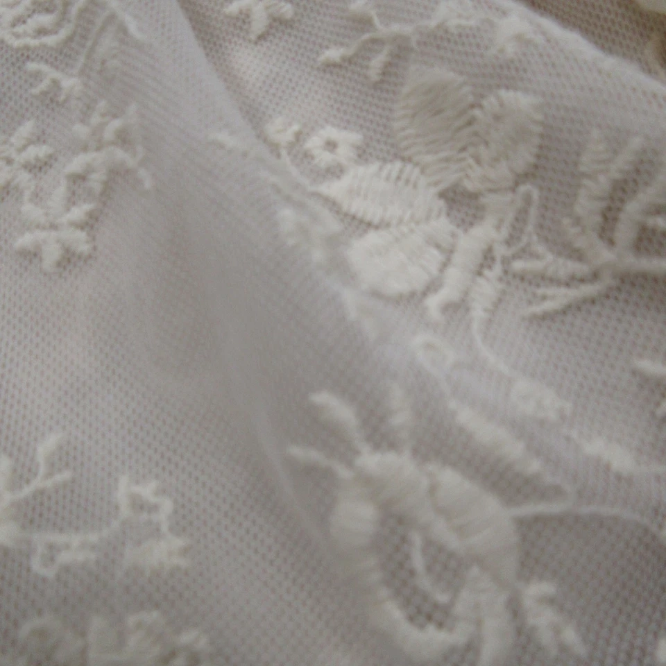 Vestido Johnny Was Mujer Mediano Blanco Encaje Keyla Túnica Volantes Romántico Boho Love Foto 2 de 4