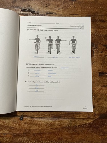 Abeka 6th Grade Choosing Good Health Quiz, Test, And & Worksheet Key - Imagen 3 de 5