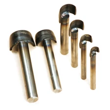 Steel Half Round Leather Craft Arc End Cutter Punch Strap Belt Wallet DIY Tools