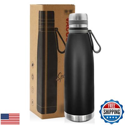 Leakproof 22oz Stainless Steel Insulated Thermos - Wide Mouth, Hot and Cold D