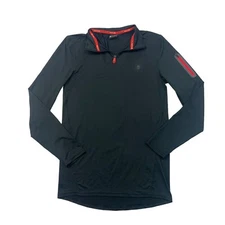 Spyder Active Sweatshirt Mens S Small Black Athletic Quarter Zip ProW=B Pullover